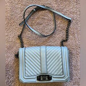 Rebecca Minkoff Love Small Chevron Quilted Leather Crossbody